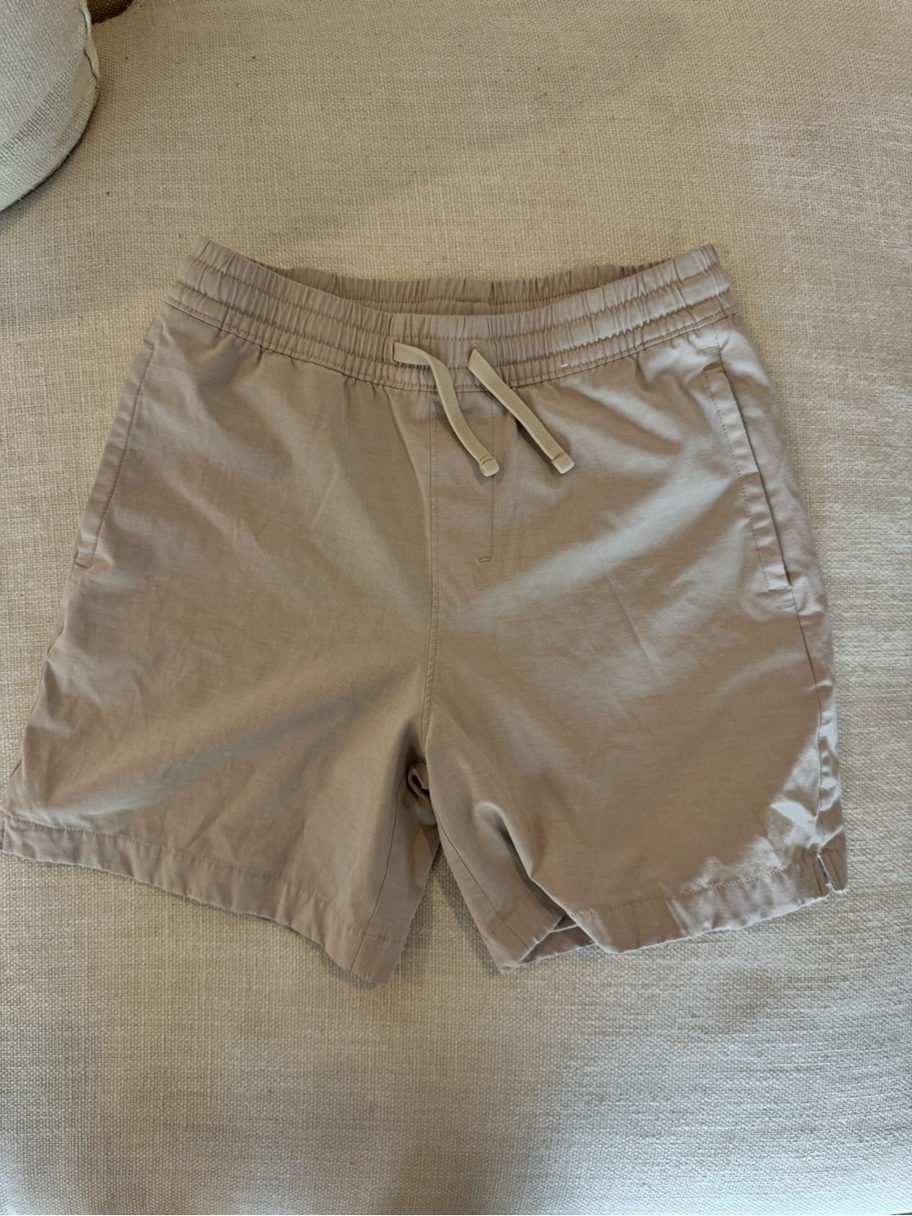 Abercrombie kids Drawstring Shorts in Light Taupe